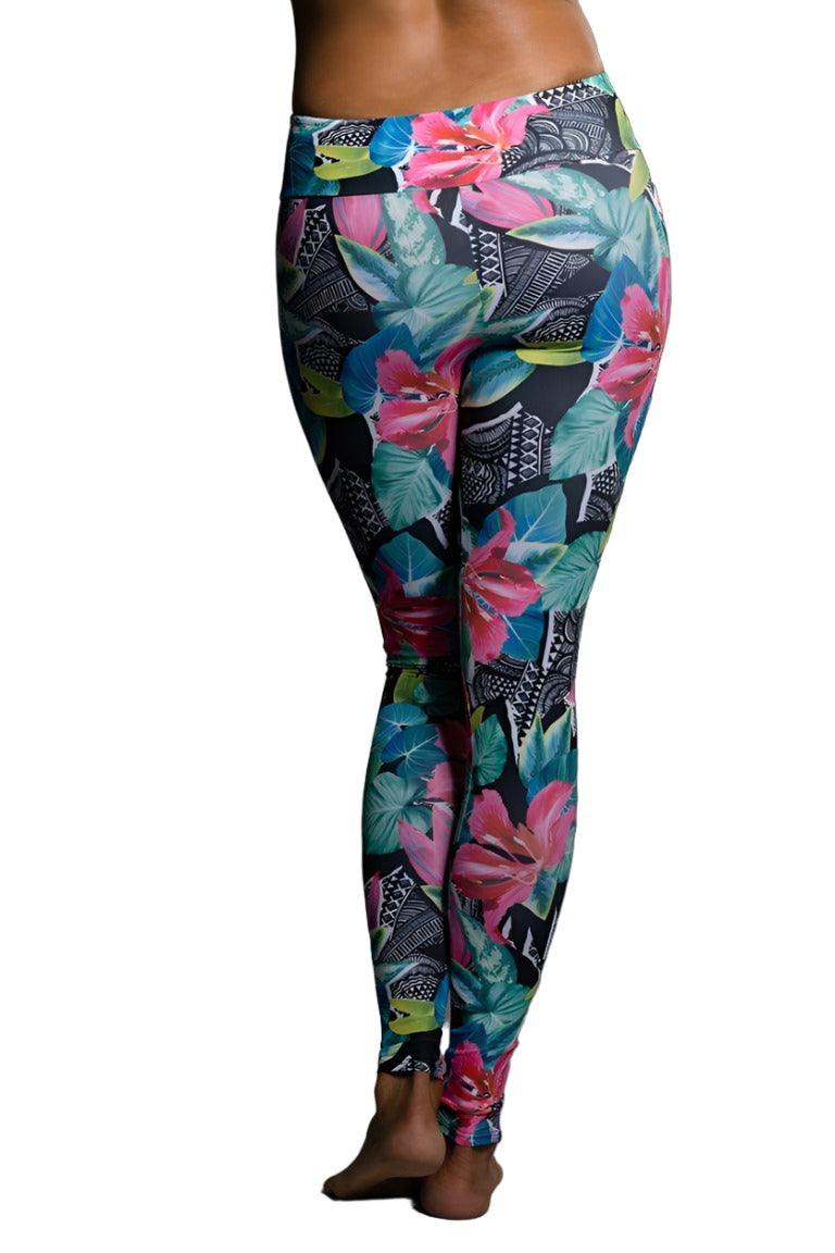 Onzie Hot Yoga Leggings 209 - Aloha - rear view