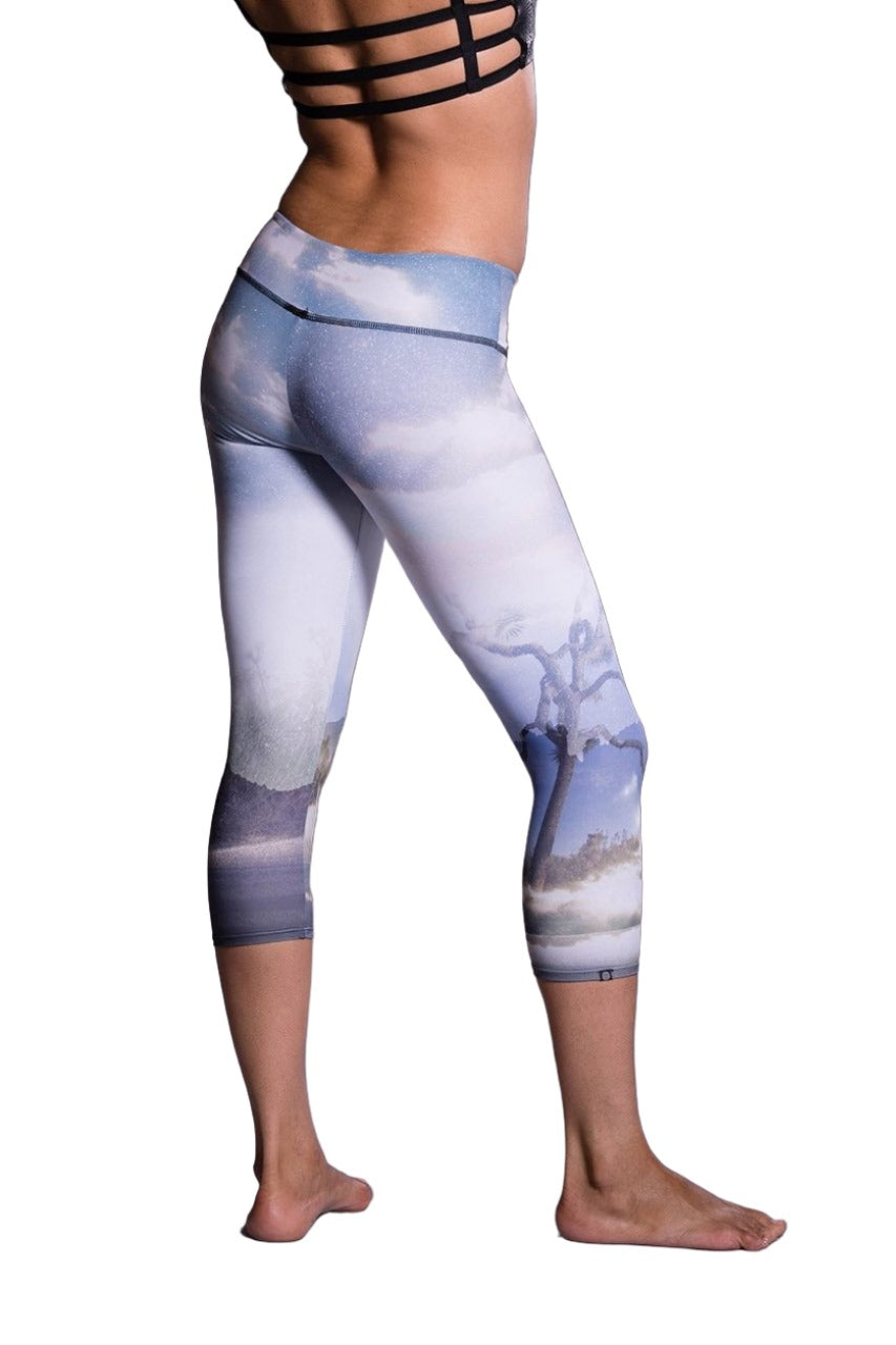Onzie Hot Yoga Graphic Capri 241 -  Desert Rain - rear view