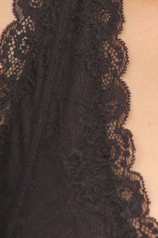 anemone halter style lace bralette