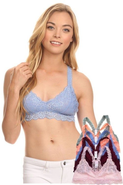 Gorgeous Racerback lined Bralette DG513N - front alt view 1