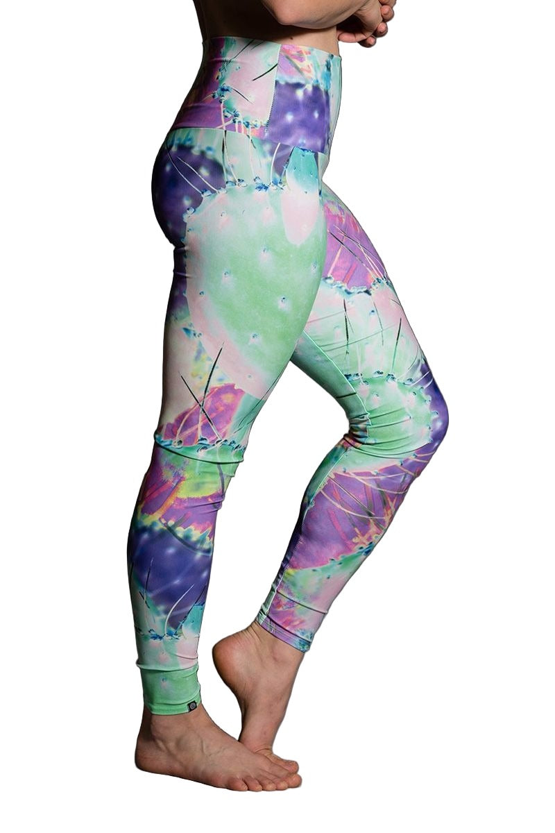 Onzie Hot Yoga High Rise Legging 228 Agave - side view