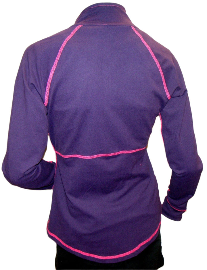 Osheka Empire Zip Jacket 2104 formally One Step Ahead - eggplant  - rear view