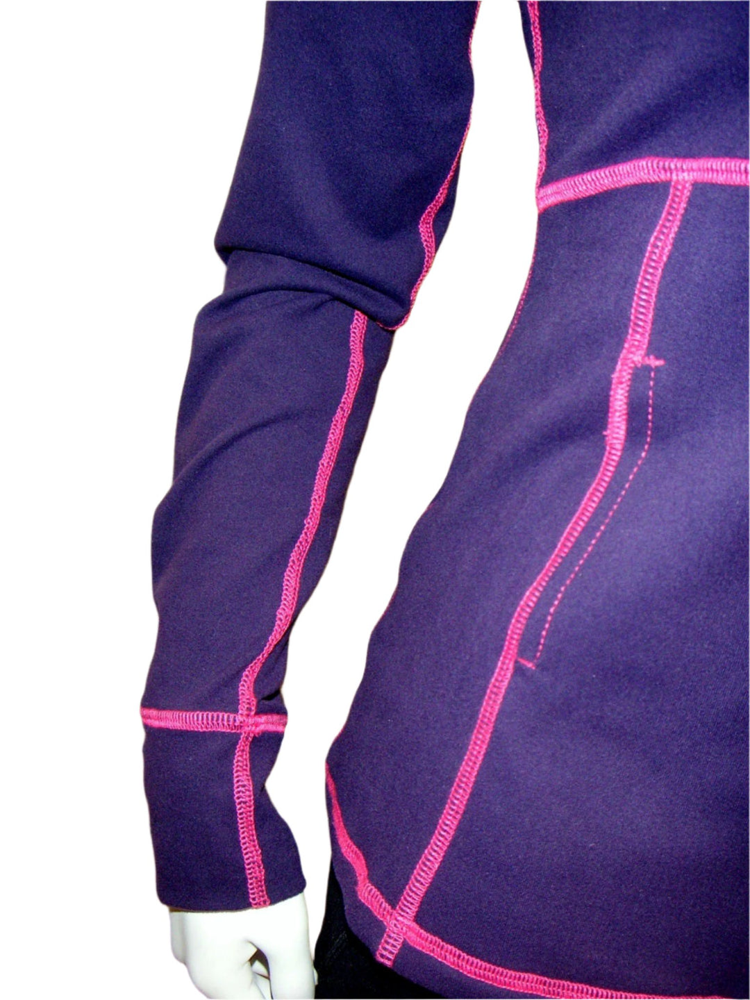 Osheka Empire Zip Jacket 2104 formally One Step Ahead - eggplant - close view