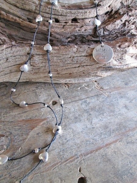 Believe In Love Necklace - Silver