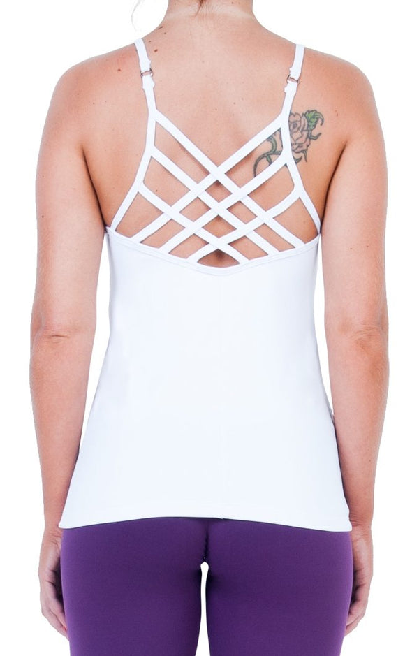 bia brazil acctivewear padded criss cross camisole