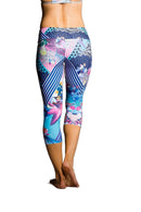 Onzie Hot Yoga Capri 202 Juicy Leaf - rear view