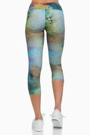 Onzie Hot Yoga Capri 202 Yellowstone - rear view