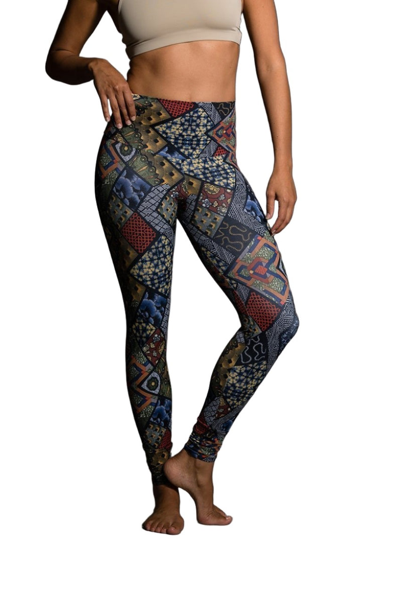 Onzie Hot Yoga High Rise Legging 228 Navy Queen - front view