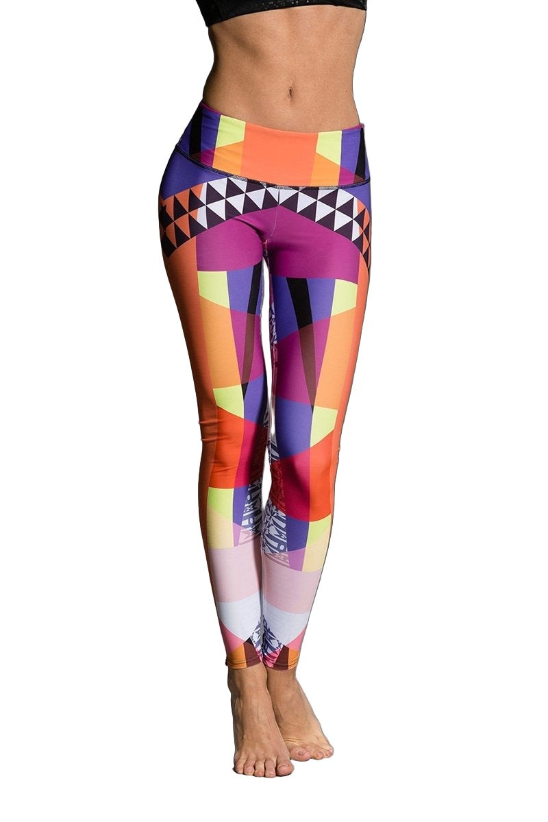 Onzie Hot Yoga Graphic Leggings 229 - Fancy - front view
