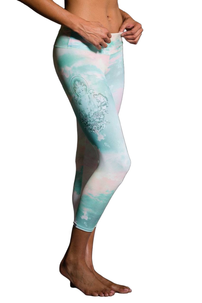 Onzie Hot Yoga Graphic Capri 241 - Goddess - side view