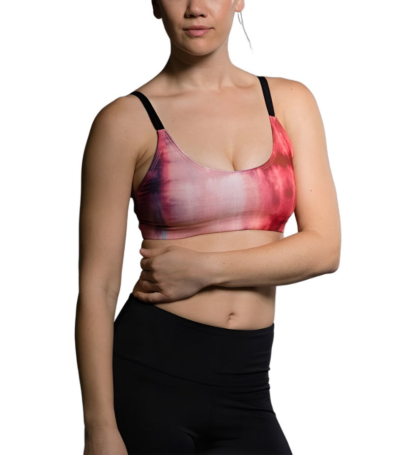 Onzie Graphic Elastic Back Bra 382 Dream - Front View