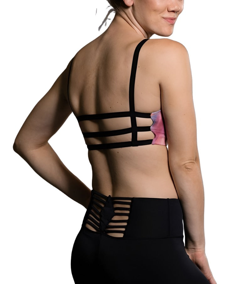 Onzie Graphic Elastic Back Bra 382 Dream - Back View