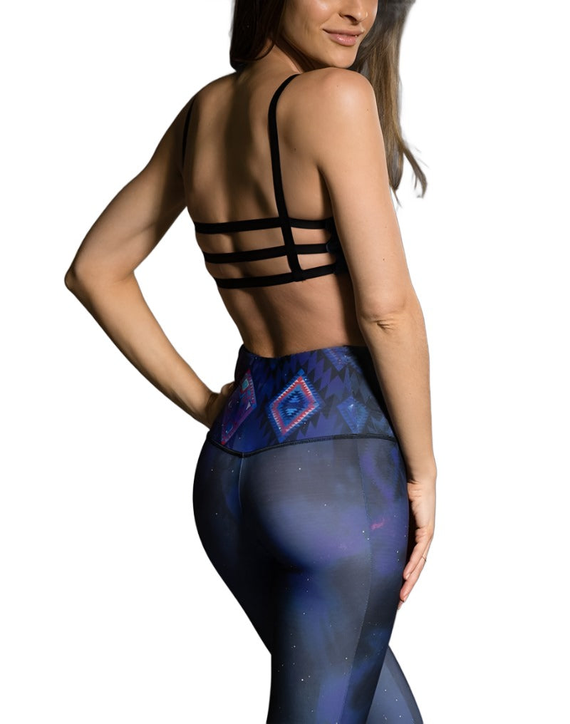 Onzie Graphic Elastic Back Bra 382 Great Spirit - Back View