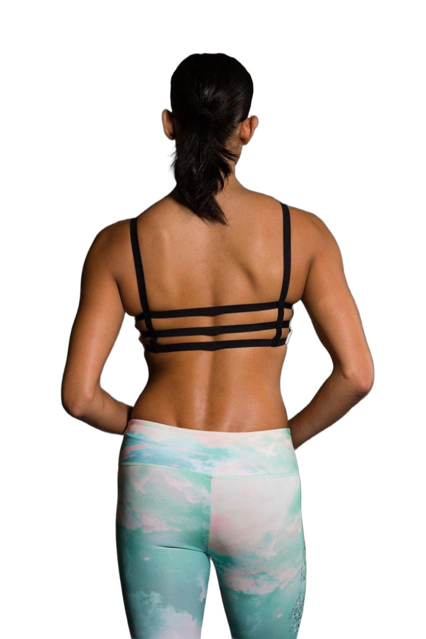 Onzie Graphic Elastic Back Bra 382 Goddess - Back View
