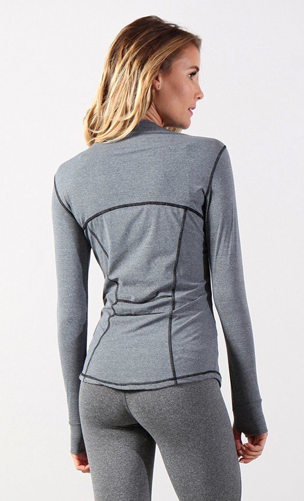 Equilibrium Activewear Jessica Jacket 819 Gray - Rear view