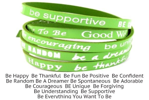 Good Works Inspirational Wrap Bracelet - green