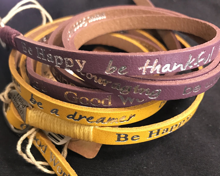 Good Works Inspirational Wrap Bracelet - Purple