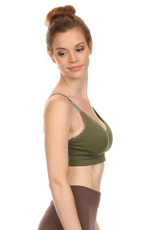 buy anemone seamless lace trim bra tops