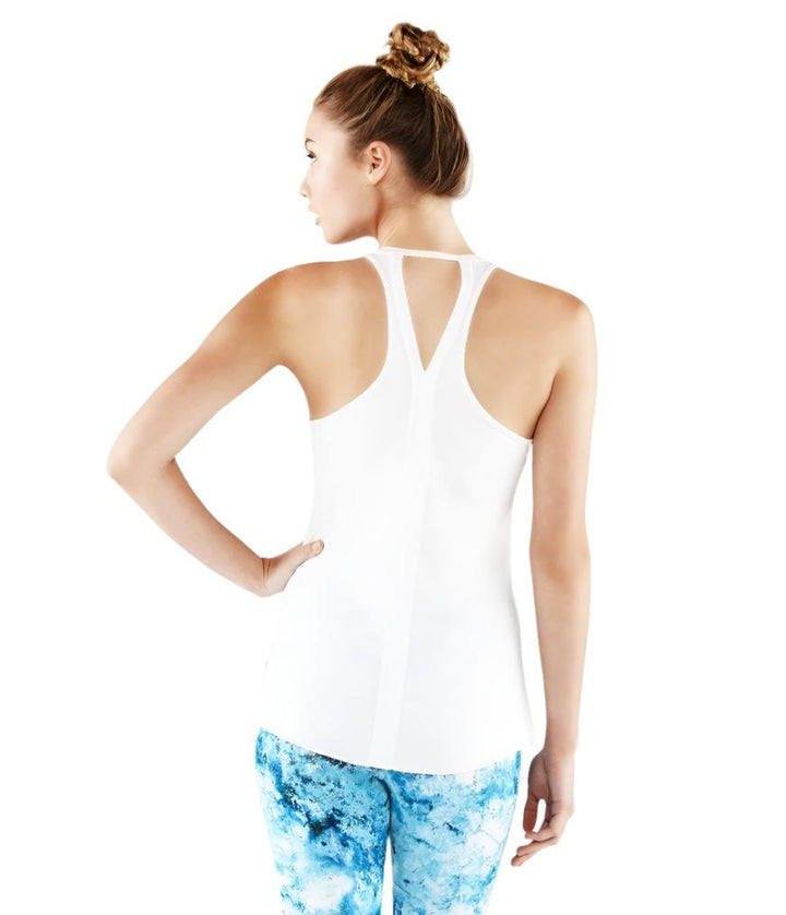 Manduka Kosha Tank - White - rear  view