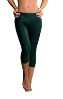Onzie Hot Yoga Capri 202 Green Venom