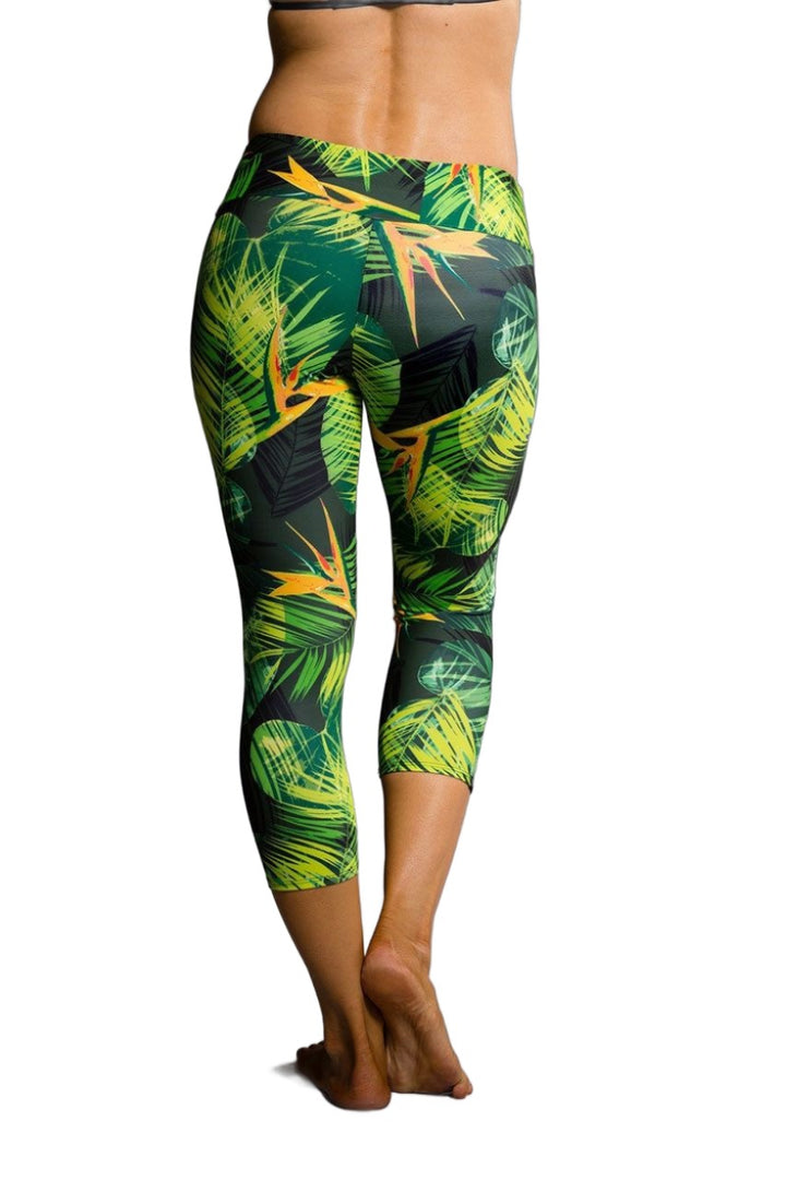 FINAL SALE Onzie Hot Yoga Capri 202 - Paradise - rear view