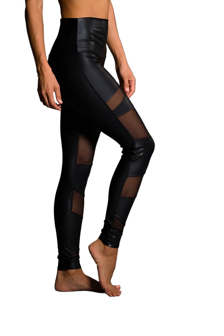 Onzie Hot Yoga High Rise Bondage Legging 280 - Venom - side alt view