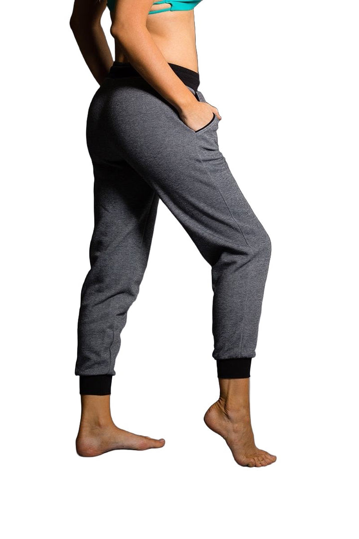 Onzie Yoga Sweat Pant 2004 - Charcoal - side alt view