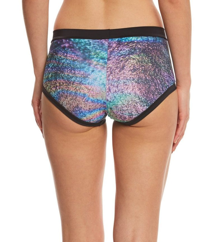 Onzie Hot Yoga Wear Short Block Short 299 - Urban Rain - rear view