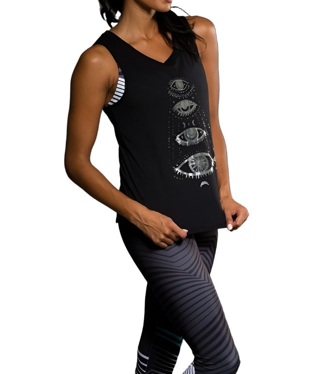 Onzie Nama Tank 370 The Eye - Black - side view