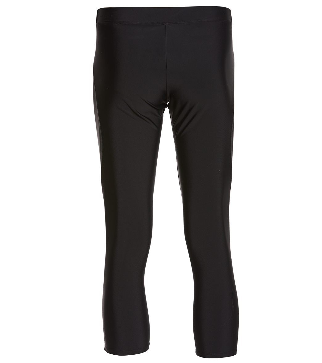 Onzie Hot Yoga Mens Legging/Capri 505 Assorted - Black - rear view