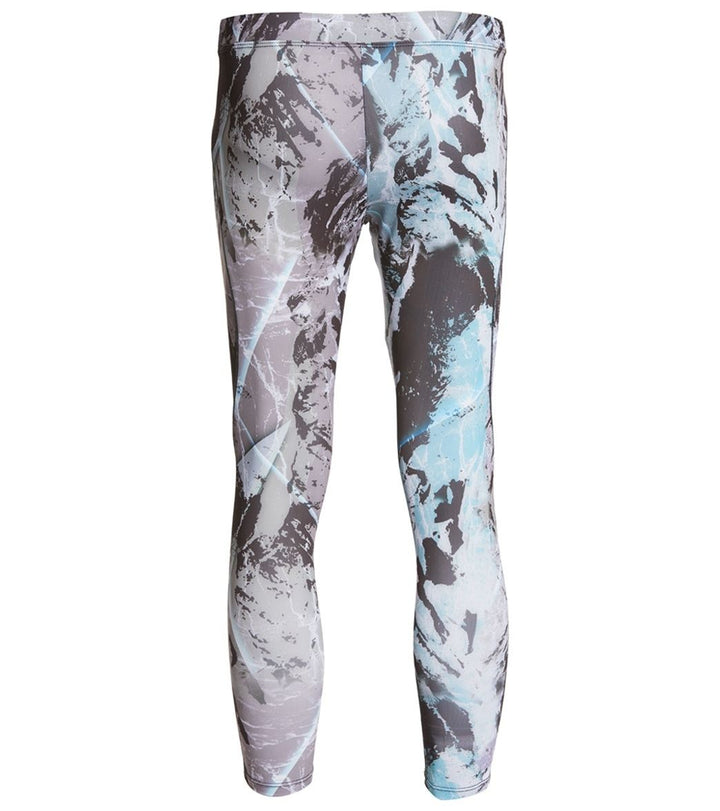 Onzie Hot Yoga Mens Legging/Capri 505 Assorted - Glacier - rear view