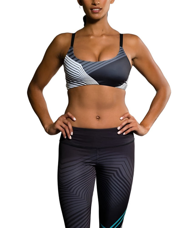 Crop Tops Workout Bra for Women Compatible with Western Wild Horse Plaid Sports  Bra, Soft Sports Yoga Bra with Cups Padded, Wirefree Bra, Small at   Women's Clothing store