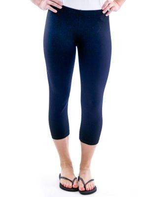 T-Party Elastic Waist Capri CJ7311 - Navy - front  view