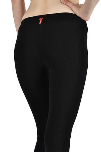 T-Party Elastic Waist Capri CJ7311 - Black  - rear alt view