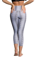 Onzie Hot Yoga Capri 202 - White Venom - Back View