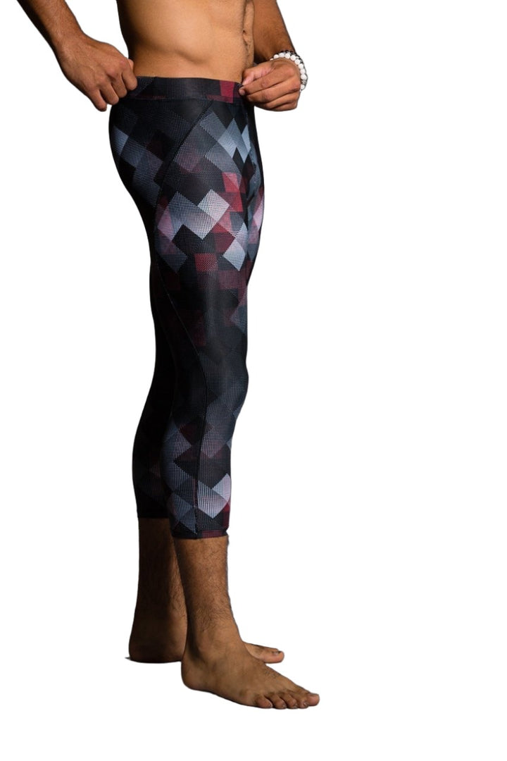 Final Sale Onzie Hot Yoga Mens Core Capri 504 - Beyond - side view