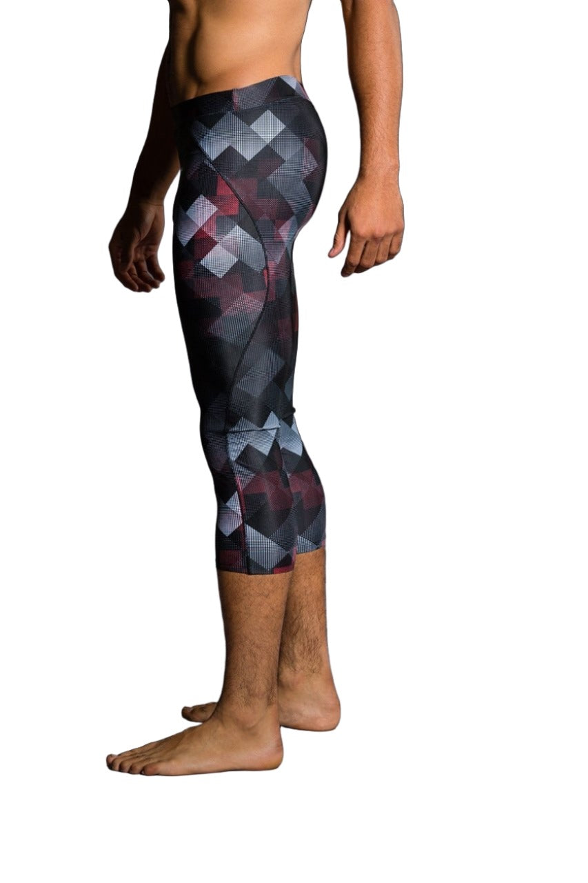 Final Sale Onzie Hot Yoga Mens Core Capri 504 - Beyond - side alt view