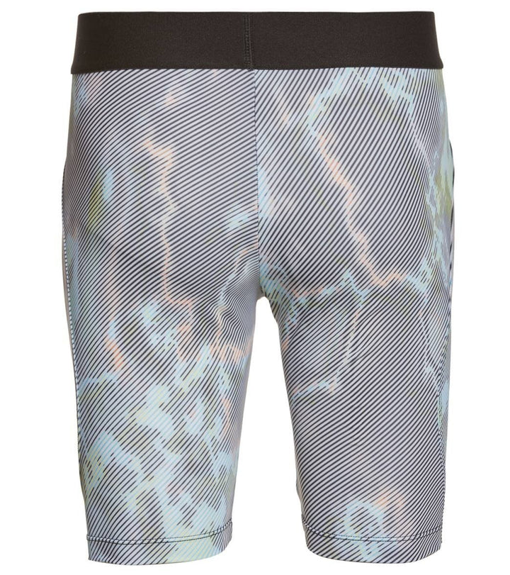 Onzie Hot Yoga Mens Fitted Shorts 508 - Techno - rear view