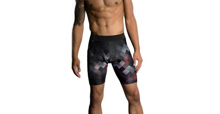Onzie Hot Yoga Mens Fitted Shorts 508 - Beyond - front alt view