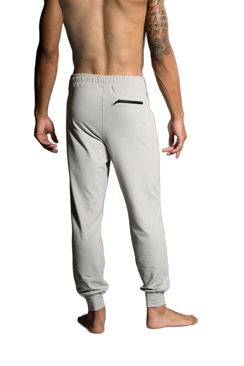 Final Sale Onzie Hot Yoga Mens Sweat Pant 506 - Khaki - rear view