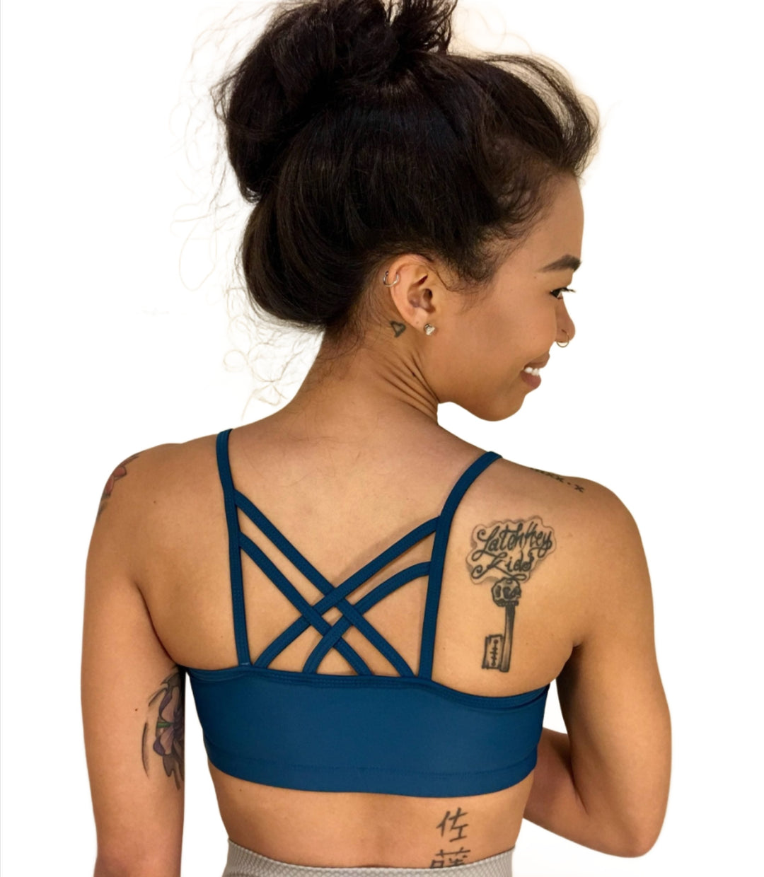 Onzie Hot Yoga Bound Bra 3023 - Fiji - rear view