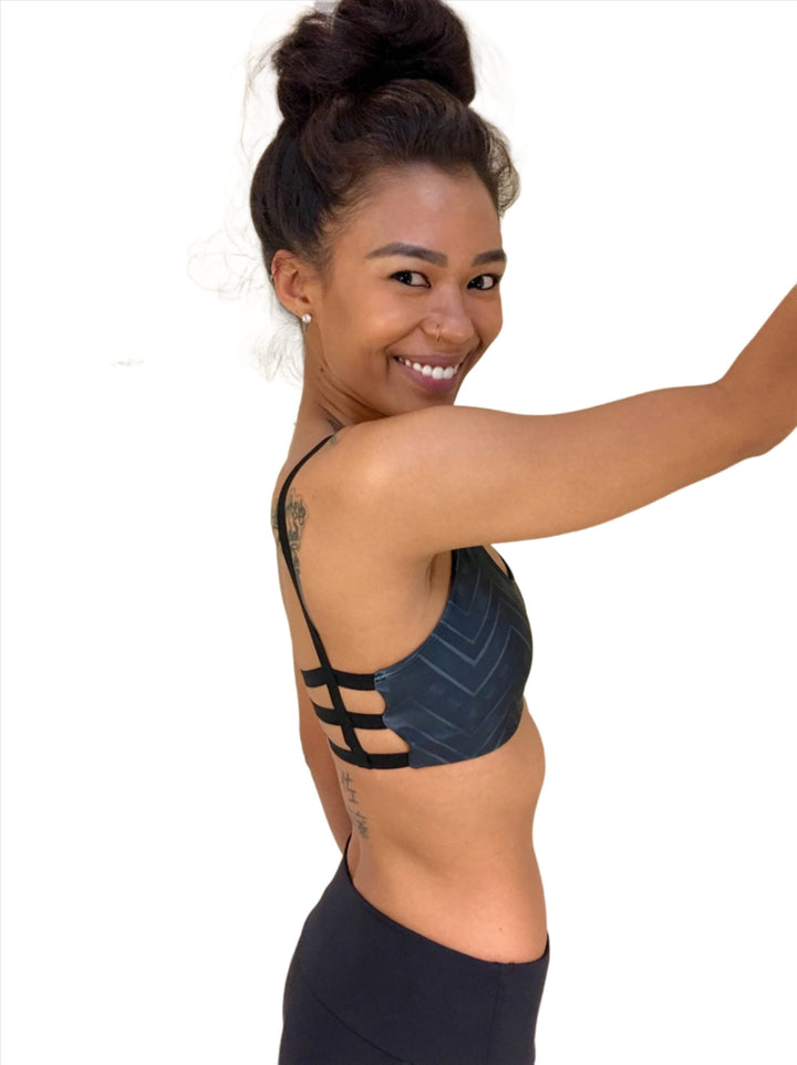 Onzie Graphic Elastic Back Bra 382 Cairo