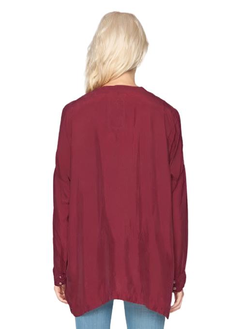 Johnny Was/Pete & Greta Paige Button Down - Berry Sangria - Back View