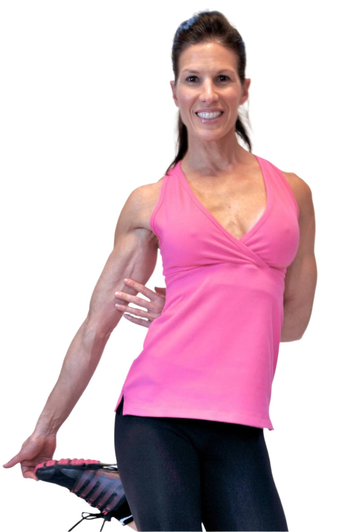 One Step Ahead Wrap Tank 20208L - white - front view