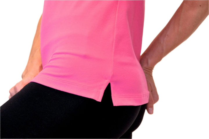 One Step Ahead Wrap Tank 20208L - Fuschia - close view