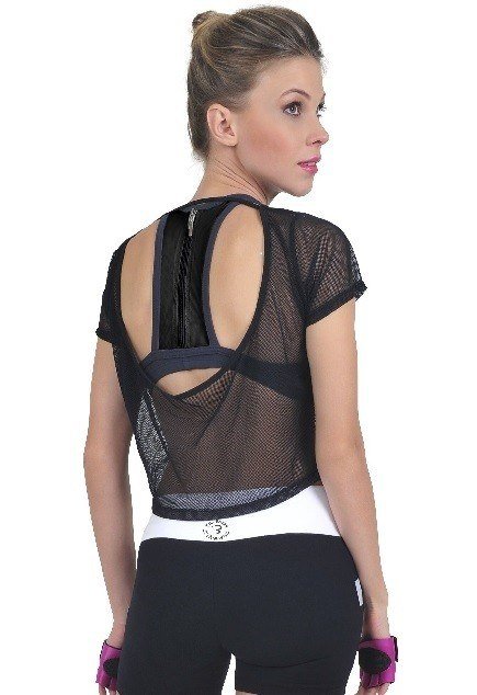 bia brazil padded sports bra with zipper mesh back