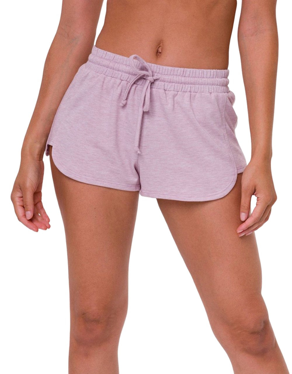 Onzie Yoga Flow Divine Short 2014 - Heathered Blush - front view