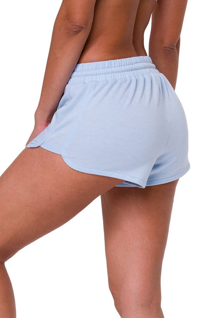 Onzie Yoga Flow Divine Short 2014 - Light Blue - rear view