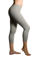 Onzie Hot Yoga Capri 202 -  Stone Fishnet - Side View