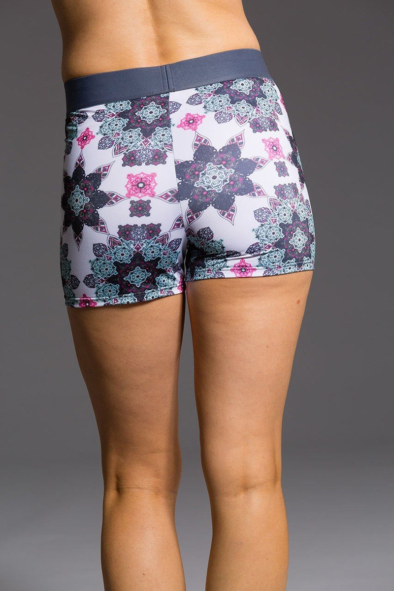 Final Sale Onzie Flow Elastic Short 285 - Boho Love - rear view